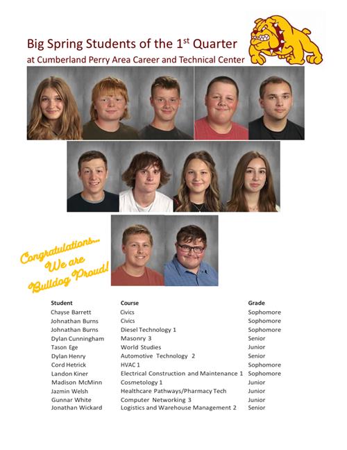Student of the quarter